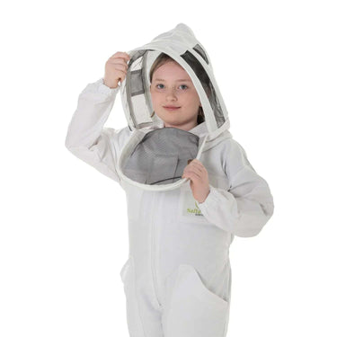 Childrens Beekeeping Suit Cotton White Detachable Fencing Veil Protective Suits For Kids UK