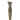 Gray metal post with a rectangular top on a white background