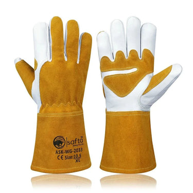 MIG Welding Gloves | Heat Resistant Safety Work Gloves
