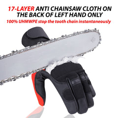 Best Chainsaw Gloves 17 Layers Anti Chainsaw Safety Protection safta bee uk