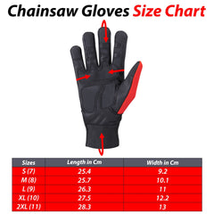 Chainsaw Glove Heavy Duty 17 Layers Anti Chainsaw Safety Protection Class 1 Gloves UK