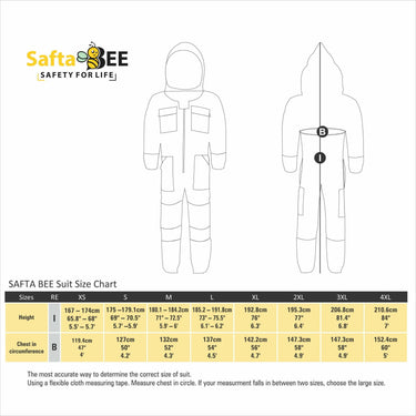 Beekeeper Suit with fencing veil saftabee uk