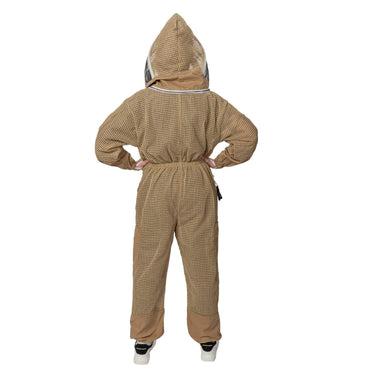 Brown 3-Layer Ventilated Beekeeping Suit back