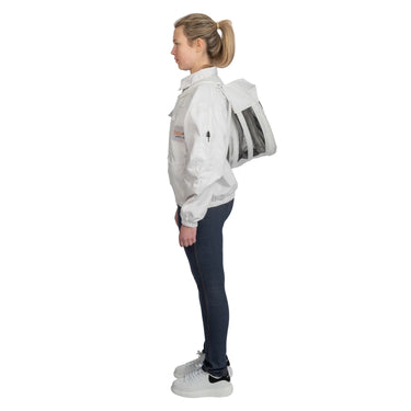 Beekeeping Jacket Cotton White Premium Quality For Beekeepers with Veil safta bee uk