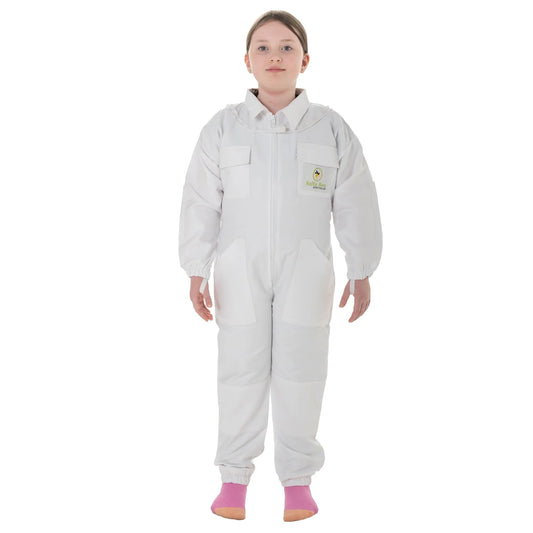 Childrens Beekeeping Suit Cotton White  Detachable Fencing Veil Protective Suits For Kids UK