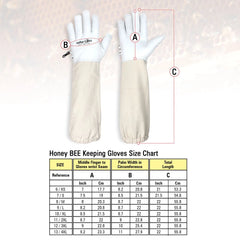 SAFTA Bee Professional Goatskin Beekeeping Gloves
