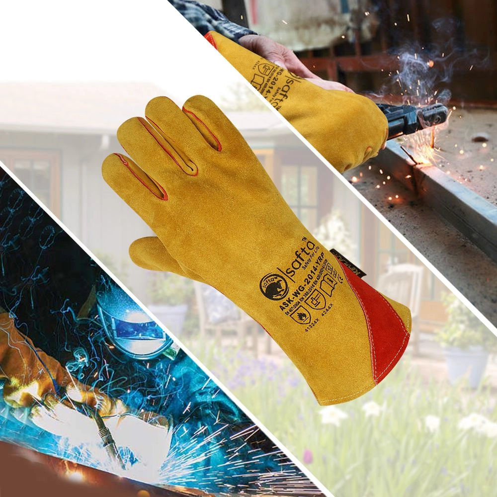 Welding Gloves Cow Split Leather Kevlar