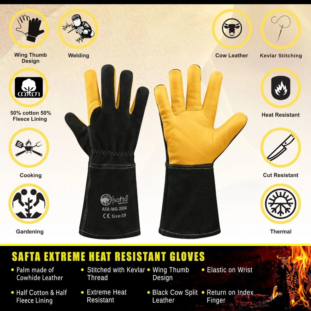 Black Welding Gloves 