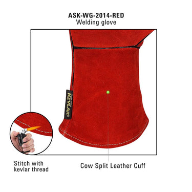 Welding Gloves Red 
