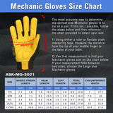 Mechanics Gloves Size Chart