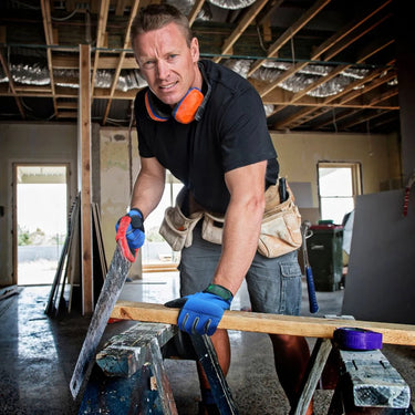 Leather Work Glove | Mechanics Gardening Carpenter Plumber | Safety Gloves