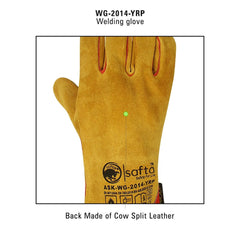 Welding Gloves Cow Split Leather Kevlar