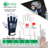 Assembly Gloves Leather work gloves for hands safety in UK