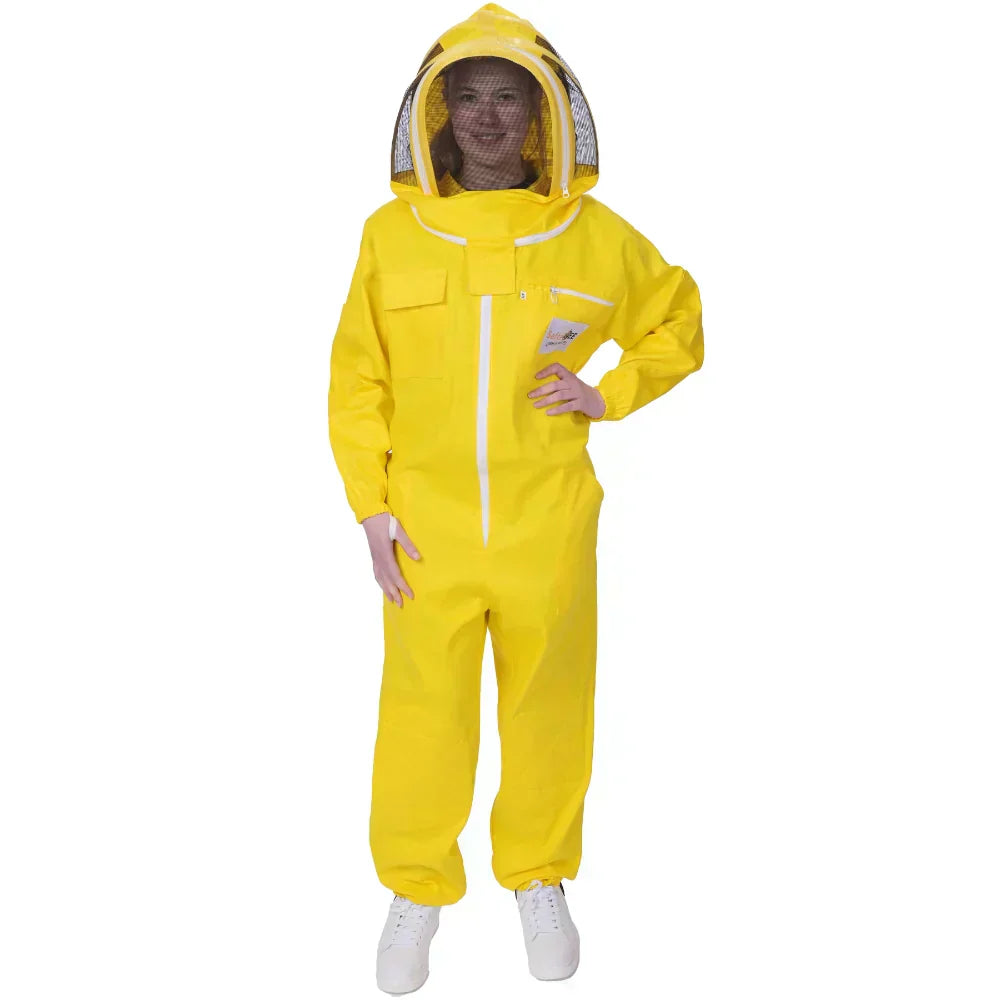 Yellow Beekeeping Cotton Suits Jacket Sting proof Breathable