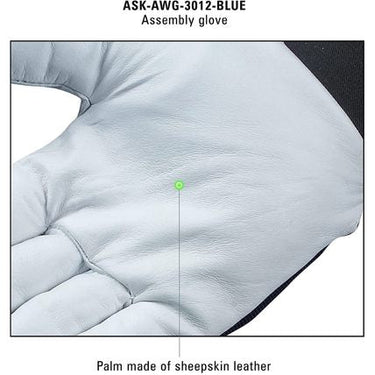 Sheepskin Leather Safety Work Gloves