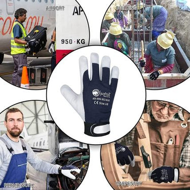 Sheepskin Leather Safety Work Gloves