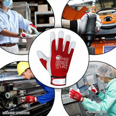Assembly Gloves Leather work gloves for hands safety in UK