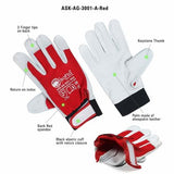 Assembly Gloves Leather work gloves for hands safety in UK