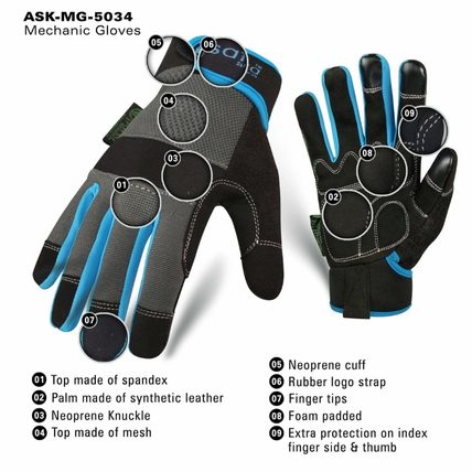 Synthetic Leather Gloves 